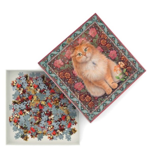 1000 Piece Puzzle - Leslie Anne Ivory Cat Painting - Picture 3 of 4